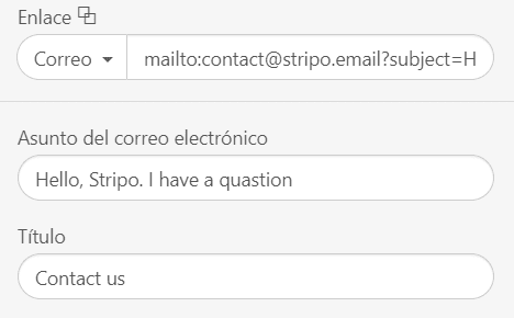 C&oacute;mo agregar un enlace Mailto en correos electr&oacute;nicos_Configuraci&oacute;n de l&iacute;nea de asunto