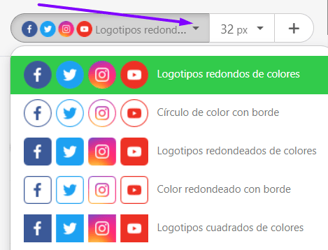 Enlaces en correos electr&oacute;nicos_Dise&ntilde;o de iconos de redes sociales en correos electr&oacute;nicos con Stripo