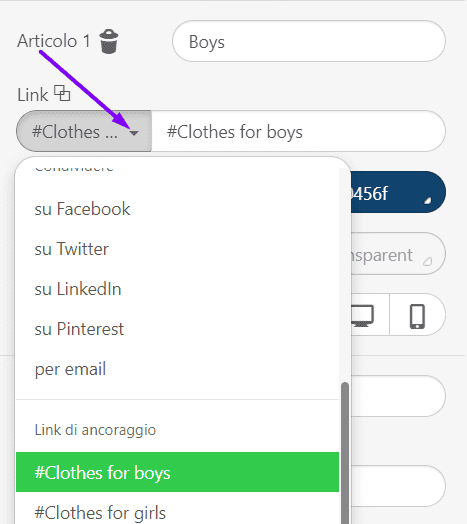 Come creare collegamenti di ancoraggio nelle e-mail con Stripo Come creare collegamenti di ancoraggio nelle e-mail con Stripo