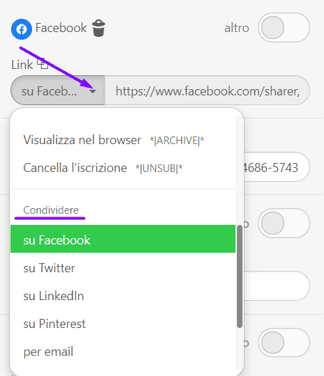 Como adicionar links de compartilhamento social_Stripo