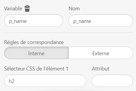 Travailler sur des variables pour CSS Selector_Name