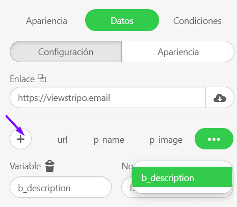 Configuraci&oacute;n de elementos inteligentes_Agregar variables