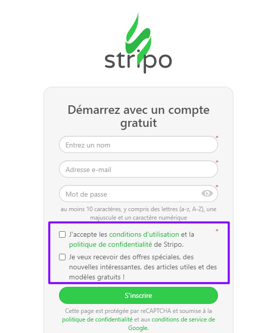 Collecte de donn&eacute;es sur les clients pour le marketing par e-mail_Formulaire d'inscription