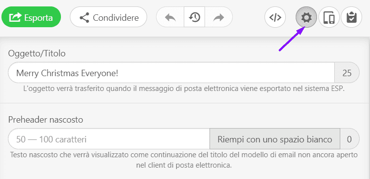 Impostare le righe dell'oggetto con Stripo Impostare le righe dell'oggetto con Stripo