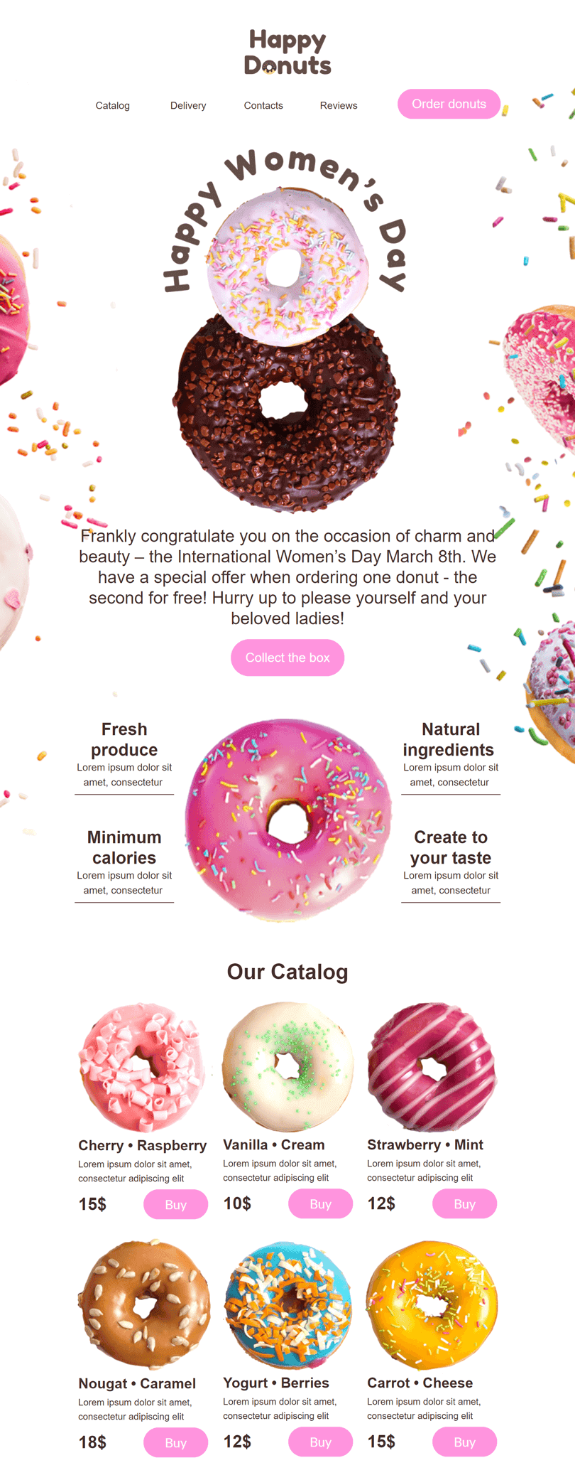 International Women&rsquo;s Day design newsletters 