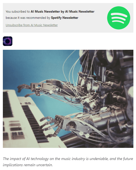 Best practices for the unsubscribe button in the header