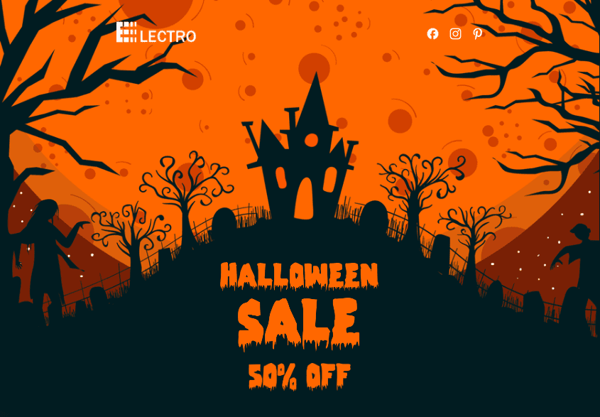 An example of a halloween banner