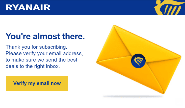 Desktop email template example