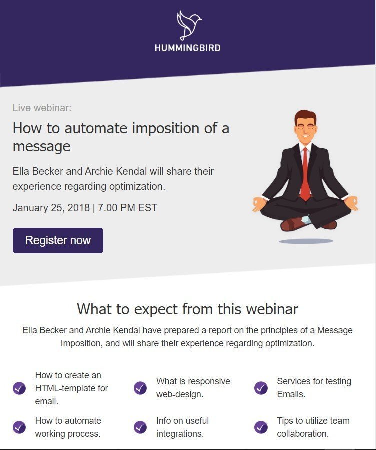 Mitarbeiterschulung - Ankündigung per E-Mail