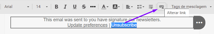 Inserindo links com Stripo Inserindo links com Stripo