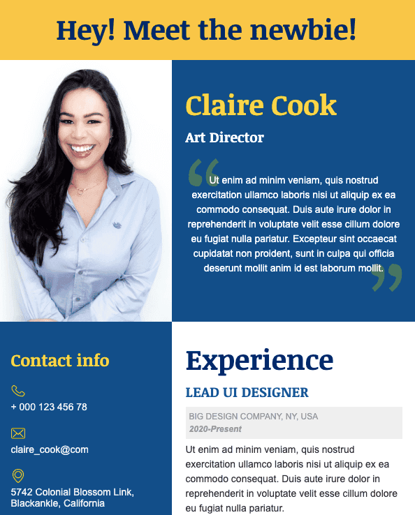 Sharing things you would like to introduce to your new team in an introduction email Sharing things you would like to introduce to your new team in an introduction email