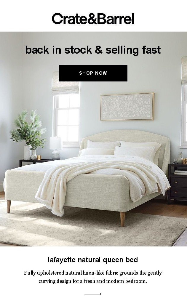 Почуття терміновості в листах про надходження товарів Почуття терміновості в листах про надходження товарів