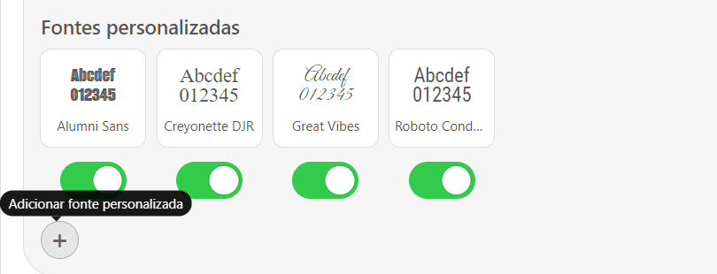 Fontes Personalizadas Stripo _ Clique Para Adicionar Sua Fonte Personalizada