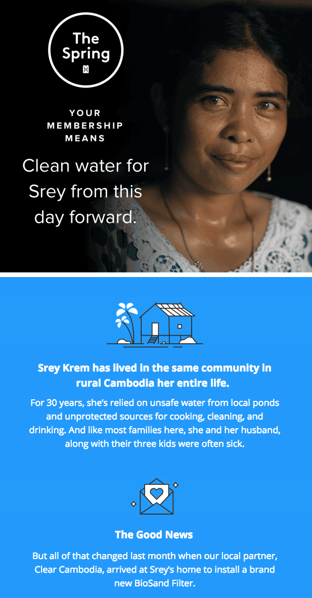 Menschen zeigen in Fundraising-E-Mails Menschen zeigen in Fundraising-E-Mails