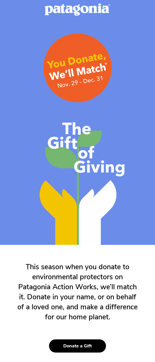 Einfaches Design in Fundraising-E-Mails Einfaches Design in Fundraising-E-Mails