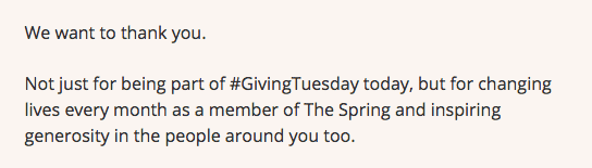 Danke sagen in Fundraising-E-Mails Danke sagen in Fundraising-E-Mails