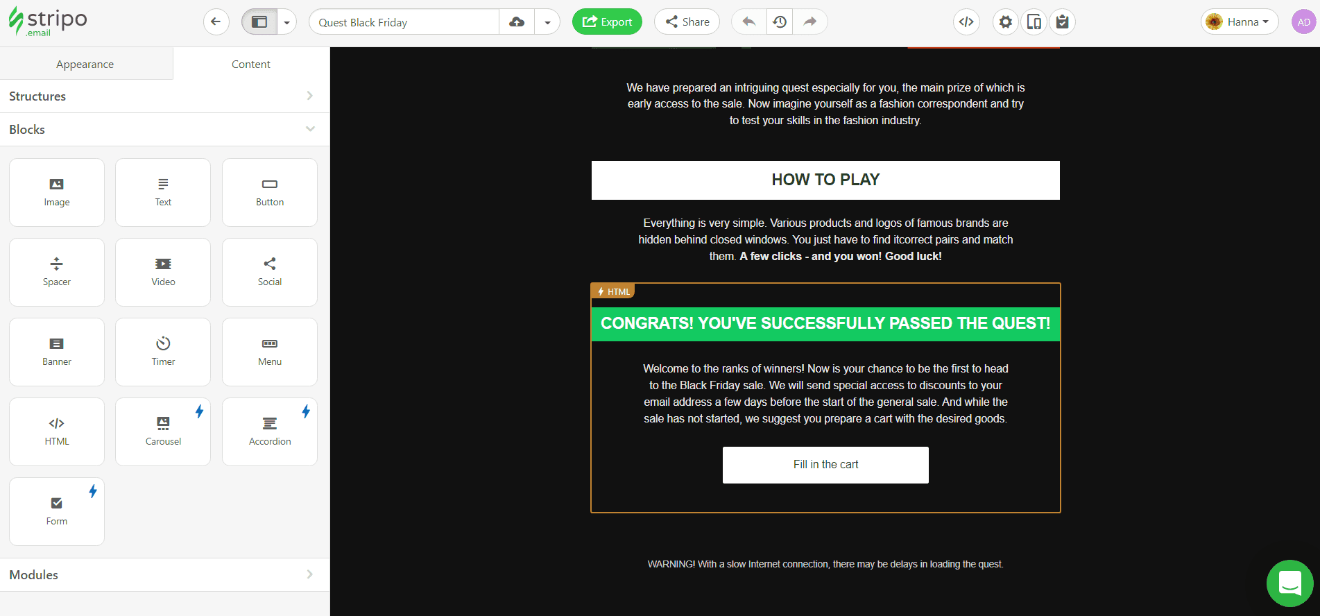 AMP Email Creation With Stripo