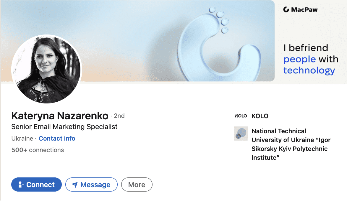 Kateryna Nazarenko _ Senior Email Marketing Specialist at MacPaw Kateryna Nazarenko _ Senior Email Marketing Specialist at MacPaw