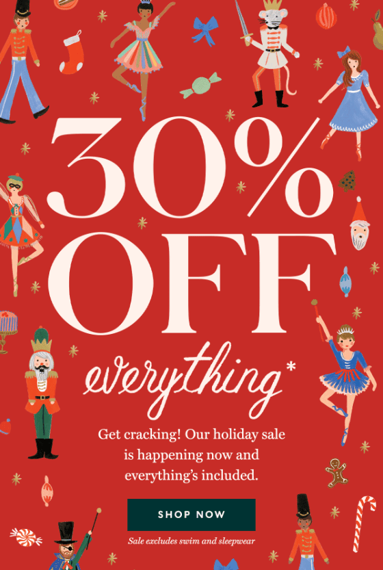 Email from Rifle Paper Co.