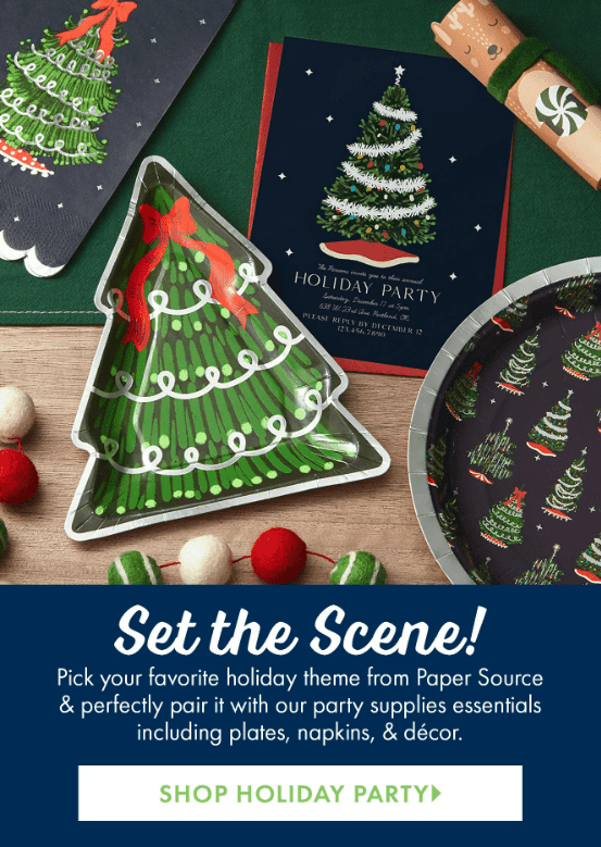 Email from Paper Source