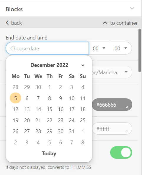 Stripo Timers _ Choosing the End Date and Time Stripo Timers _ Choosing the End Date and Time