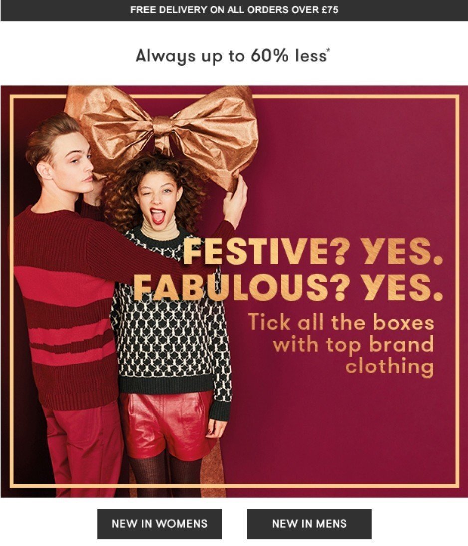 Праздничный дизайн для рождественского email-маркетинга Праздничный дизайн для рождественского email-маркетинга