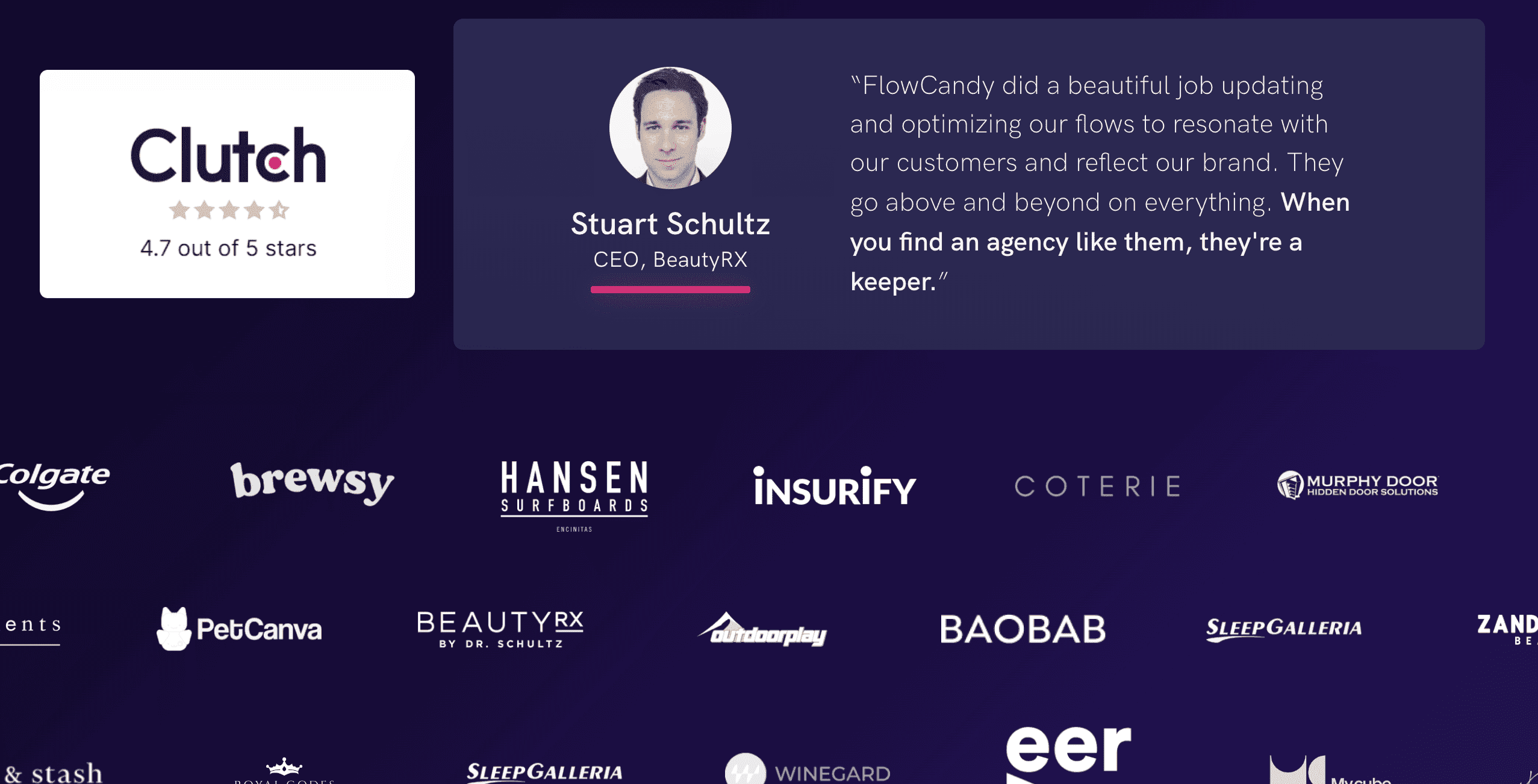 Social proof for the target audience Social proof for the target audience