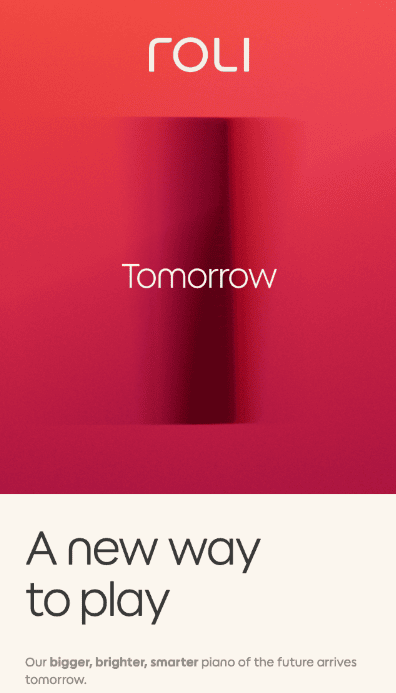 Email di lancio del prodotto da Roli