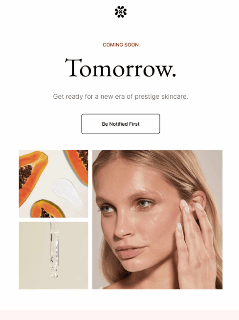 Email di lancio del prodotto da Italic