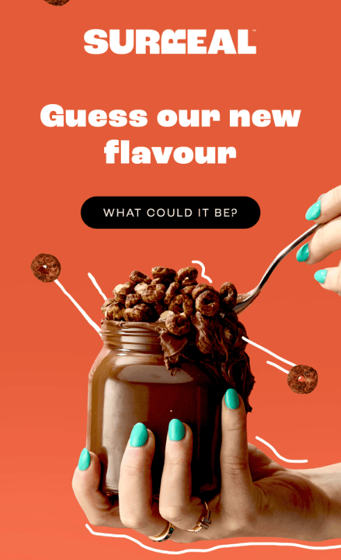 Email di lancio del prodotto da Surreal