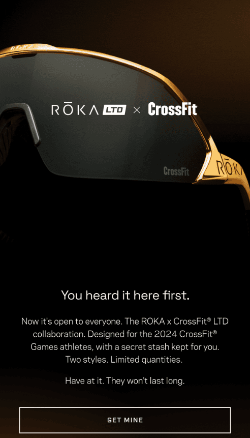 Email di lancio del prodotto da ROKA