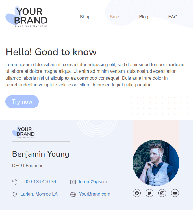 Brief reply to an appreciation email