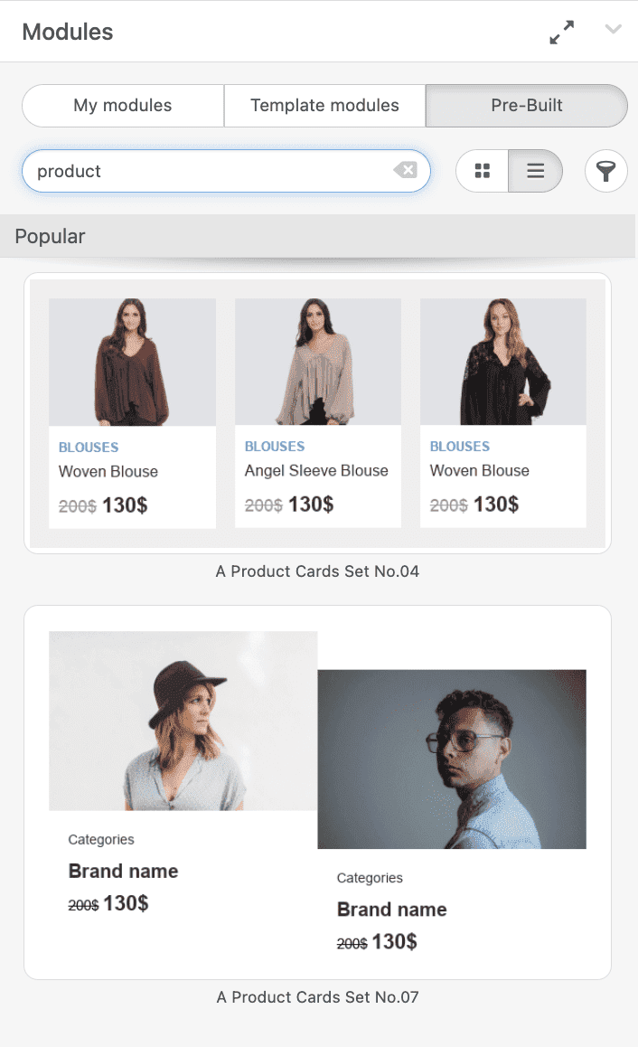 Content modules in promotional email template Content modules in promotional email template