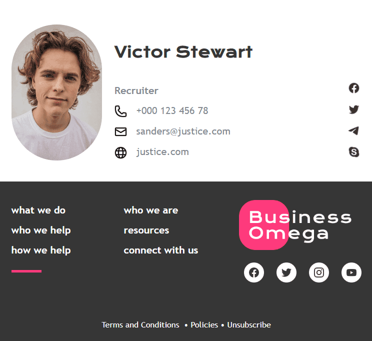Add Contact Information to Your Email Template