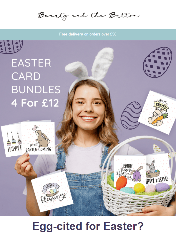 Easter basket invites subscribers to buy gifts Easter basket invites subscribers to buy gifts