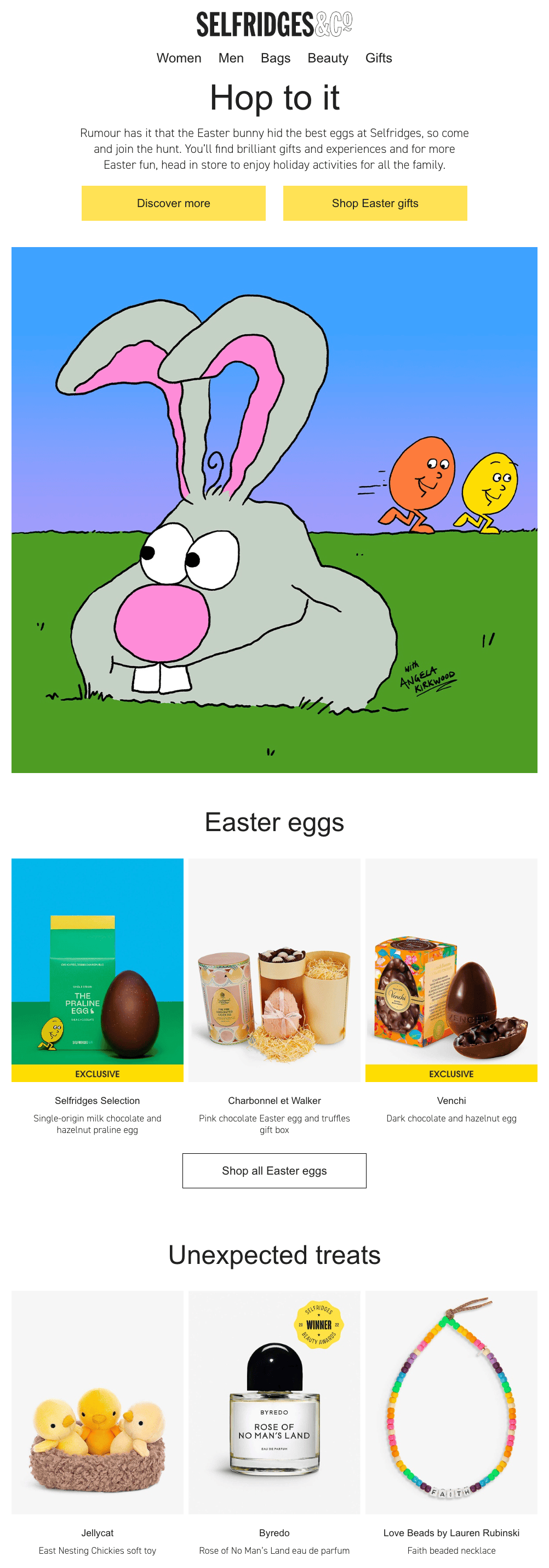 Email example with Easter preparation guide Email example with Easter preparation guide