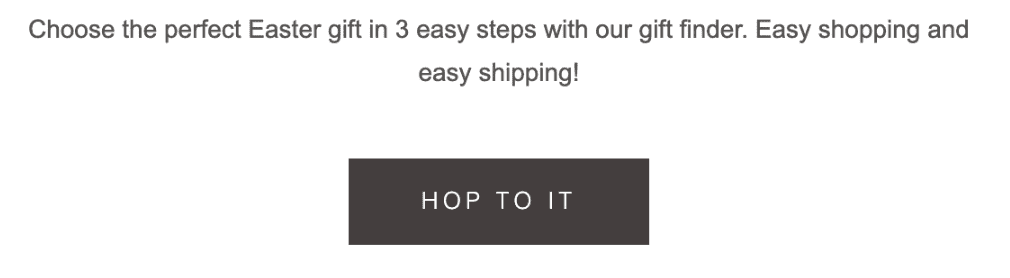 Example of pun in the call to action Example of pun in the call to action