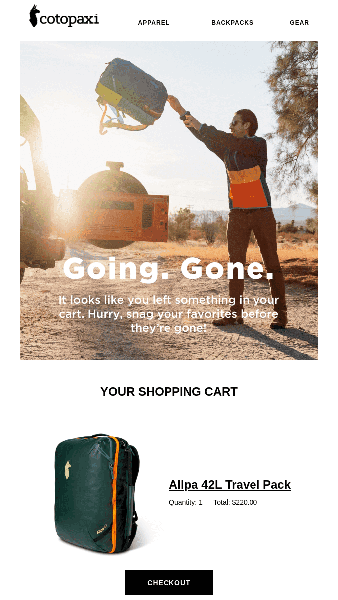 Linhas de assunto criativas para carrinho abandonado Linhas de assunto criativas para carrinho abandonado