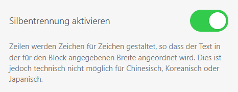 Aktivieren des Wortbruchs in E-Mails Aktivieren des Wortbruchs in E-Mails