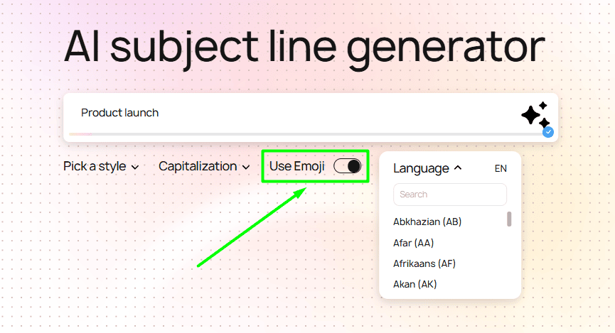 Modifiche alle emoji e al linguaggio