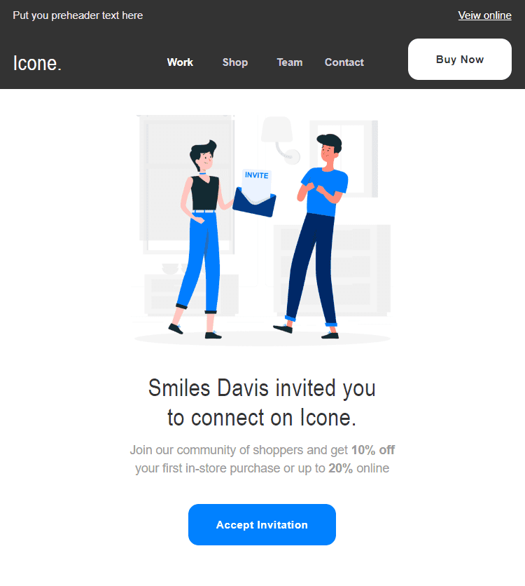 Stripo email referral template Stripo email referral template