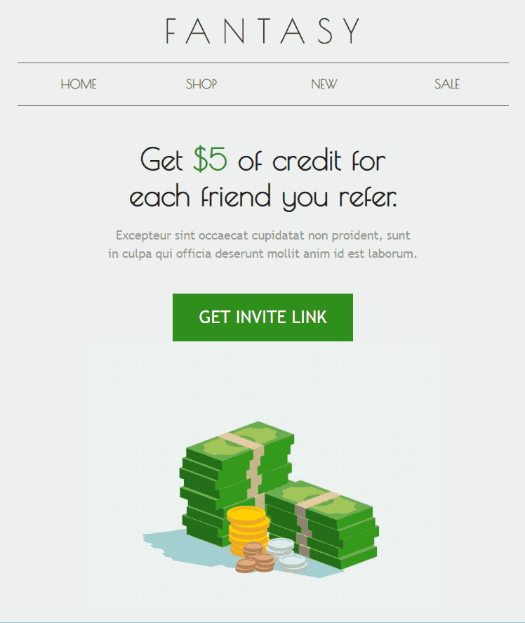 Stripo referral email template Stripo referral email template