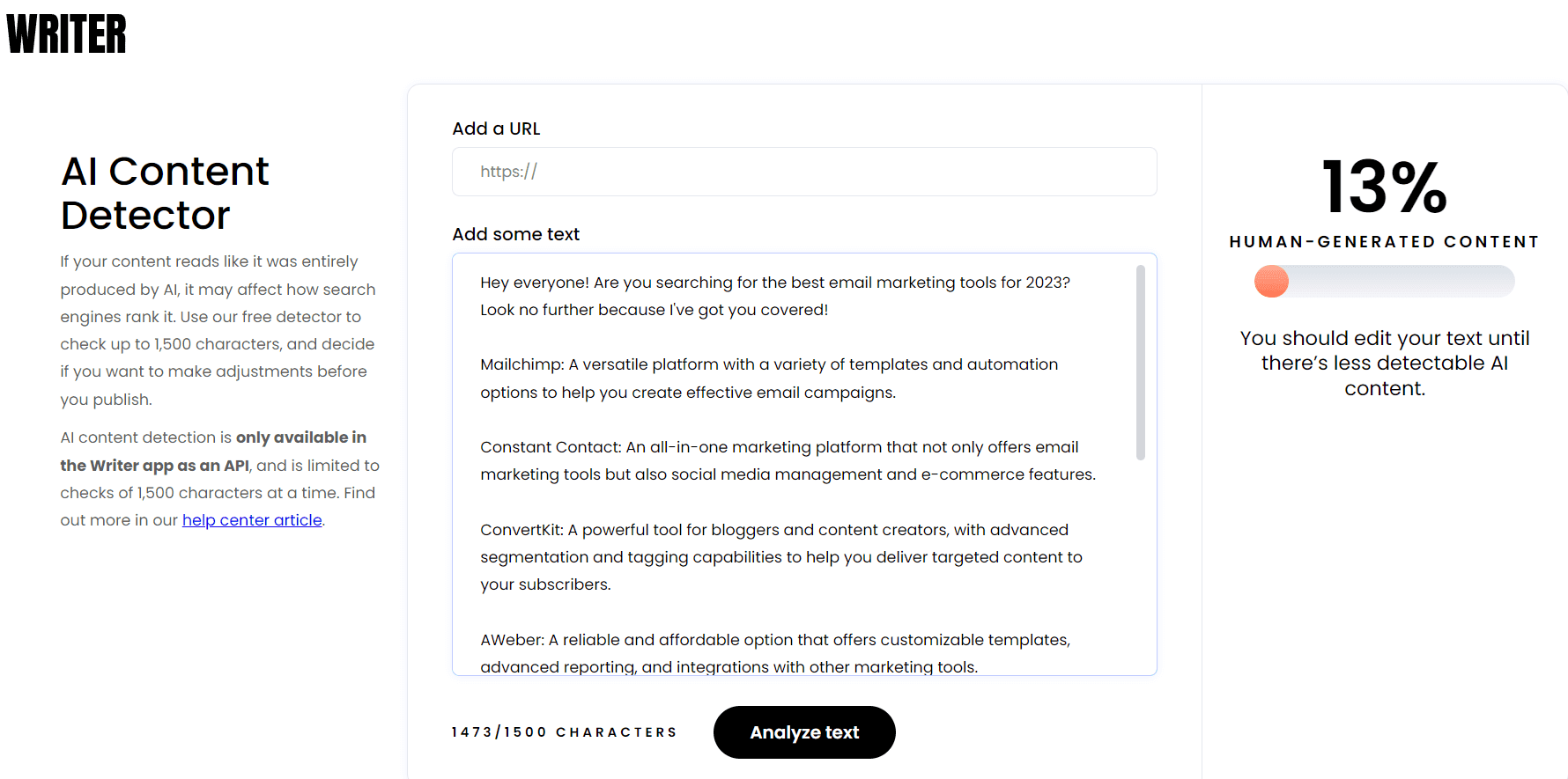 AI Detection Tool to Check Your Texts AI Detection Tool to Check Your Texts