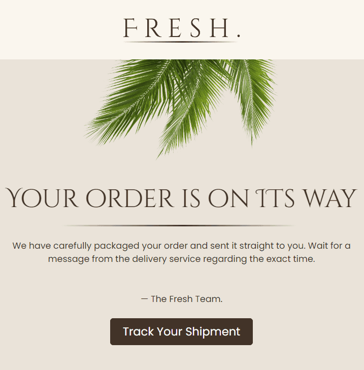 Trigger email template Trigger email template