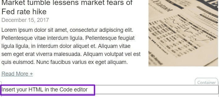 The Look of the HTML Block