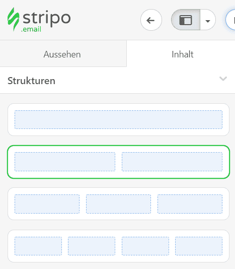 E-Mail Signatur Design_Strukturen in Vorlagen ziehen