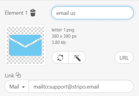 E-Mail Signatur Design Menüblöcke