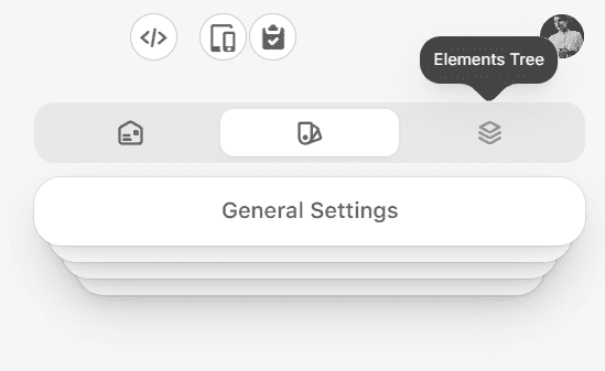 Elements tree Elements tree