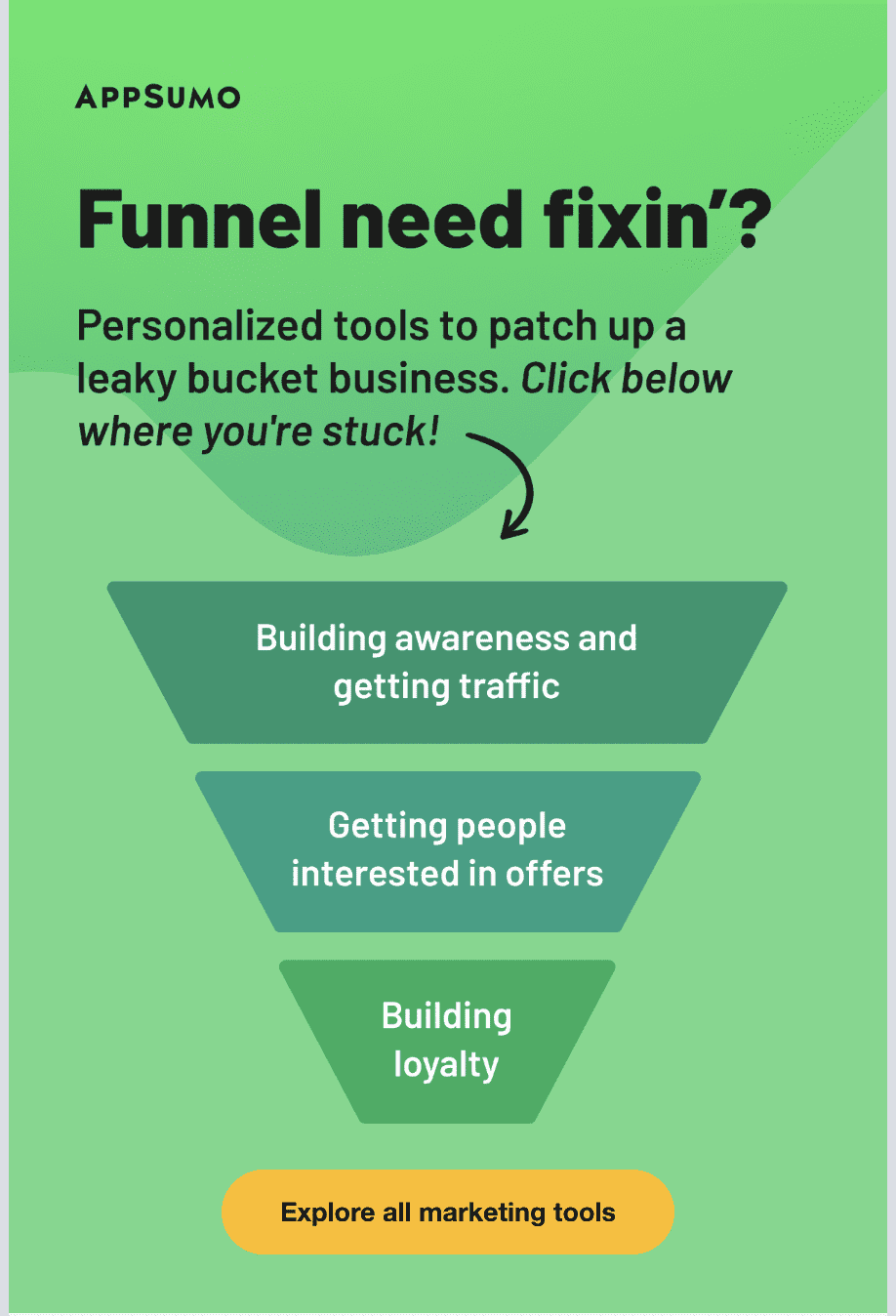 Big banner example with category links Big banner example with category links