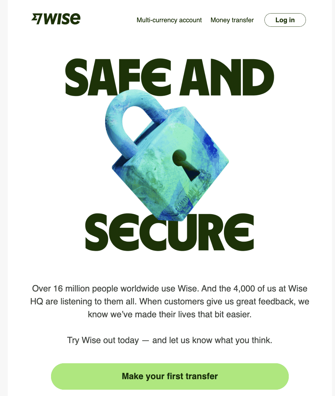 Example of banner with custom font Example of banner with custom font